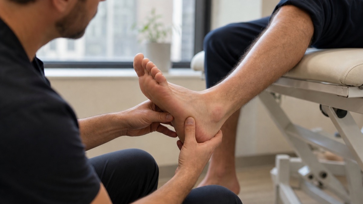 Foot and heel pain evaluation at Manhattan Spine Rehabilitation in Midtown NYC