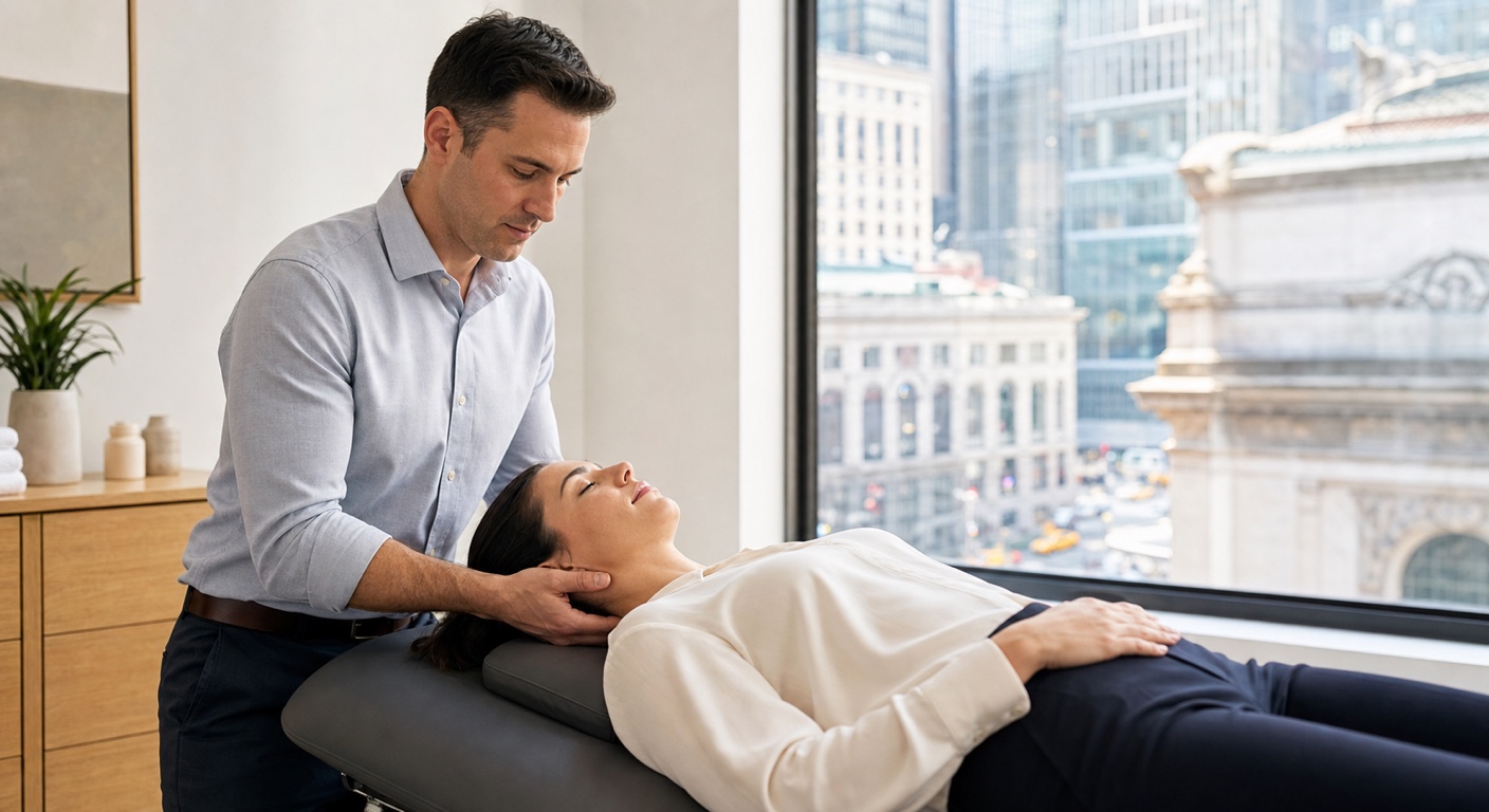Neck-focused headache treatment at Manhattan Spine Rehabilitation in Midtown NYC